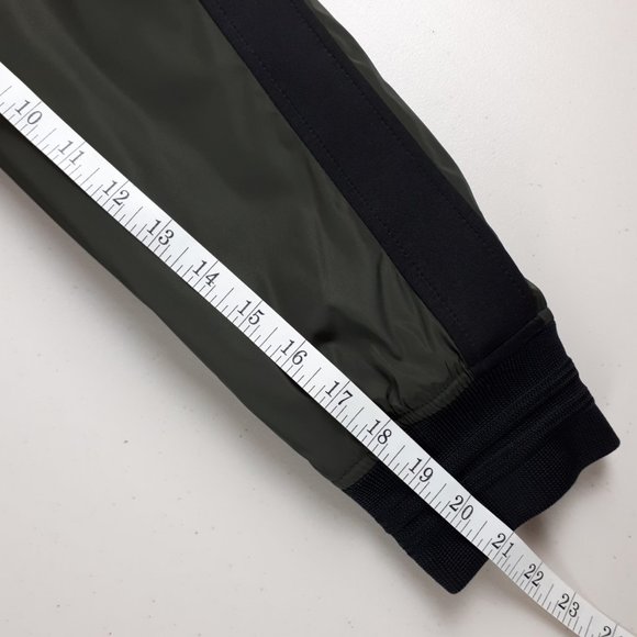 XRay Green Black Colour Block Bomber Jacket - Picture 8 of 16